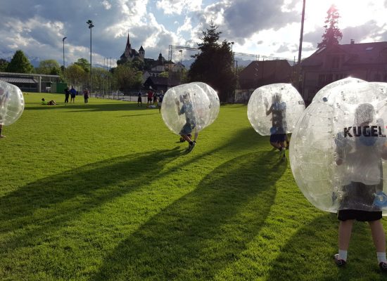 Polterabend mit Bubble Soccer der Firma Kugelz